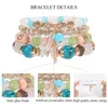 Link Braceletts Bohemian Stapelbarer Perlen Boho mehrschichtiger Armband Set Multicolor -Schmuckgeschenk