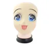 Big Eyes Girl Full Face Lateks Maska Half Head Kigurumi Mask Cartoon Cosplay Japońskie anime rola Lolita Mask Crossdress Doll3337826