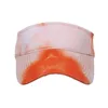 バイザーのボールキャップは女性のための染料の帽子を調整可能なサンハット野球帽ビーチヒップホップハットサンバイザー保護帽子240412