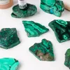 1PC Naturalne kryształowe zielone oczy Malachite surowy kamień leczenie kamienne Płyta Mineralna okaz.