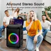 Ulepsz swoje domowe imprezy dzięki naszemu przenośnemu głośnikowi Bluetooth - RGB Multi -colors Rhythm Light