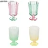Wine Glasses Flower-shaped Water Cup Hih Foot lass Cups Ice Cream Cups Red Wine lasses oblet Drink Cups Juice Cup Drinkware Mus Teacup L49