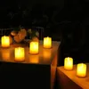 6Pcs Battery Candles Plastic Flameless with Wick LED Tea Lights for Bedroom Party Church Weddings Home Decor 240412