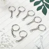 Hooks 360 PCS Keychain Rings Kit inclusief open springconnectoren Bulk en schroefoogpennen voor DIY Crafts Silver