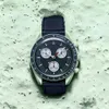 Bioceramic Ome GAXSW ATCH pianeta lussuoso orologio da uomo a piena funzione Quarz multifunzione cronografo orologi Mission to Moon 42mm Limited Edition Master Orgelli da polso Master