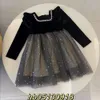 Basic & Casual Dresses Autumn/winter Girls' Baby Velvet Black Dress