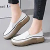 Casual schoenen vrouwen flats loafers ademende mocassins vrouwelijke boot mode dames platform slip-on witte zachte zapatos mujer