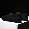 Casual Shoes 2024 Men's Suede Breathable Summer Simple Light Slip On Men Handmade Comfortable Driving Flats Male