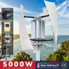 5000W Rüzgar Jeneratörü Türbini 3 Bıçaklar 12/24/48V Serbest Enerji Dikey Eksen Kalıcı Maglev İsteğe Bağlı Süper Şarj Denetleyicisi