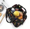 Sac à lunch noir d'amour spécial pour femmes sac à lunch isolée sacrément bento bento bento sac à école de pique-nique