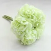 Decorative Flowers 6 Heads Carnation Holding Bouquet Mother's Day Simulation Silk Home Decoration Wedding Artificial Fake Ornaments