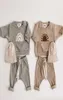 Fashion Kids Clothes Set Kleinkind Baby Boy Girl Muster Casual Tops Kinder Lose Hosen 2pcs Baby Boy Designer Kleidung Outfit 25347974