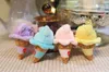 Pop up up mignon de crème glacée de 4 pouces Bear 10cm Doll Machine Grab Machine Doll Doll Plux Toy Rainbow Ice Cream Small Pendant Couple Doll Small Gift Doll Sac Pendeur