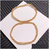 Braccialetti a catena a catena 3,5 mm Naturale Natural Orange Garnet Bracciale Crystal Reiki Healing Stone Gioielli Regali di dono per donne 1pc Othps