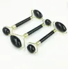 Natural Black Obsidian Jade Roller Crystal Massage Roller Gua Sha Set Real Jade Facial Lifting Tool Face Thin Massager1933706