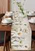 Vintage Flowers Table Runner Kitchen Dining Table Decor Drabla bröllop Holiday Decor Table Runner