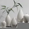 Vases White Ceramic Dry Flower Vase Ornaments Creative Modern Simple Living Room Dining Table Inserter Household Decoration