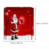 Douchegordijnen kerstgordijn Polyester badkamer huis Kerstmis waterdichte decor Santa -clausule