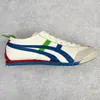 2024 JAPA Tiger Mexico 66s Lifestyle Seakers Wome Me Desigers Cavas Shoes Black White Blue Red Beige Low Traiers Slip-On Loafer Birch/Green