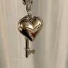 Keychains Keys and Heart Keyring Y2K bijoux Keychain Handchain Handchain Pendre Pendants Cortes en alliage Gift pour les filles