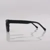 Lunettes de soleil Square à cadre d'acétate noir mat