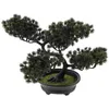 Dekorative Blumen Dekor Simulierte Bonsai Tree gefälschte künstliche Kiefern -Faux -Topf -Schreibtisch