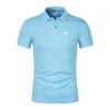 Herren Polos 2024 Drucken 35% Baumwollpolo -Hemd für lässige, feste Farben Slim Fit Summer Mode Brand Clothing