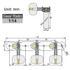 Kabel Alice Klassische Gitarren -Tuning -Keys Pegs Plattierte Tuner Gitarrenmaschinenköpfe AOS020HV2P String Tuners Pegs für Gitarrenzubehör