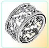 Kompatibel med smycken ring silver glömmer mig inte lila klara cz -ringar 100% 925 sterling silver smycken hela diy för kvinnor194d7328407