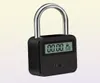 Lås USB LCD Display Metal Micro Electronic Recheble Timer Time Out Multifunktion Heavy Duty 2207254219454