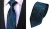 Pescoço laços de pescoço Barry.wang Luxury Flower Silk Men Torne Pocket Square Cufflinks Set Gartie Azul Verde Amarelo Garcoa Amarela para Male Party Business Party Y240325