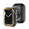 Étui lumineux pour Apple Watch Series 9 8 7 6 5 4 3 SE 45mm 41mm 38 mm 42 mm 40mm 44 mm 49 mm Glow PC Caxe Cadre Iwatch Accessoires