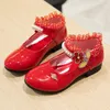 أطفال الأطفال Princess Shoes Baby Soft-Solar Toddler Shoes Girl Birth Single Shoes Sixies 26-36 E6om#