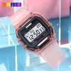 SKMEI Women Men Unisex Watch White Black Vintage LED Digital Sports Military Wristwatches Electronic Digital montres femmes