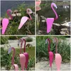 Décorations de jardin Swirl Flamingo Bird Decoration Outdoor Yard Patio Backyard Decor