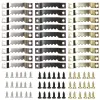 100pcs Metal Hook Set Saw Tooth Stable Photo Cadre avec vis Multi fonctionnels Hanging Facile Installer Home Decorative Tools