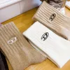 Chaussettes chaussettes en laine hosiery, d-letter d-la lettre d'automne épaisse à mi-longueur à mi-longueur à la mode Instagram à la mode