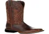 Boots Cowboy noir brun faux cuir hiver rétro Men femmes Laarzen née dans l'ouest unisexe grosse chaussure 48shoes5005369