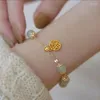 Bangle Fu Personagem Lucky Hetian Jade Antique Pulseira Criativa All Match Auspicious Feminino Feminino Feminino Femme