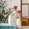 Vazen gewone gebraad vaas mat wit keramische bloempot creatief eenvoudige woonkamer huis prachtige decoratie modern decor