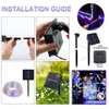 New Tube Led Garden Christmas Decoration Garland Xmas Solar Rope String Light Fairy Strip 32M/22M/12M/7M