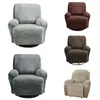 Cubierta de sofá reclinable 1 plaza de sillón de un solo sillón relajado Slip-Slip Sofá Protector para sala de estar lavable 1 set