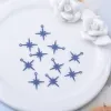 100 pezzi AC12395 1,4*1,2 cm Mini Star Charms Foglie in ottone a sospensione Accessori per gioielli