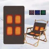 Carpets 3 niveaux de coussin de siège chauffé à chaleur imperméable coussin de chaise extérieure rechargeable pour le stade d'hiver plage sportive intérieure