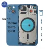 Backing Batching Battery Porte Couvrette avec boutons latéraux plateau de carte SIM pour iPhone 13 Mini 13 Pro Max