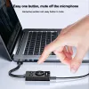 Hubs Samzhe USB Sound Card Interface Audio External 3,5 mm microphone Adapter SoundCard pour ordinateur portable PS5 / 4