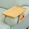 Table for Wide Couches Couch Arm Table Portable TV Table Side for Small Spaces Sofa Arm TableClip On Tray Sofa