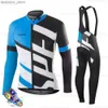 Jersey de ciclismo define Raudax-Long Seve Cycling Jersey Triathlon Mountain Bike Bib Pant Set Spring Summer Sports Sports Sports L48