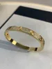 Braccialetto diamantato oro bangel per donne uomini designer gioielli in acciaio inossidabile cuffia sier rose love uomo braccialetti da donna