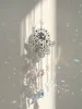 Crystals suspendus Sun Catcher Evil Eye Hamsa Hand Rainbow Maker Chakra Verre Tachette de lumière Prism Home Garden Decoration